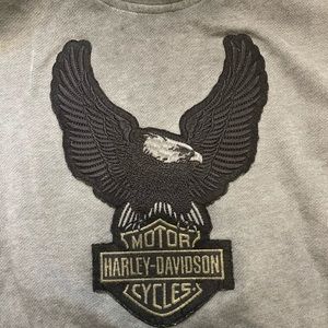 Harley-Davidson Embroidered Eagle Zippered Hoodie